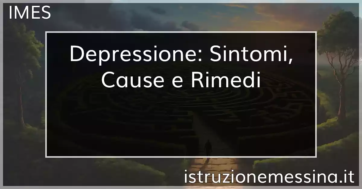 Depressione: Sintomi, Cause e Rimedi