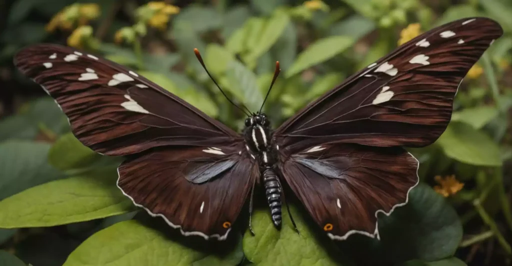 Farfalla marrone scuro