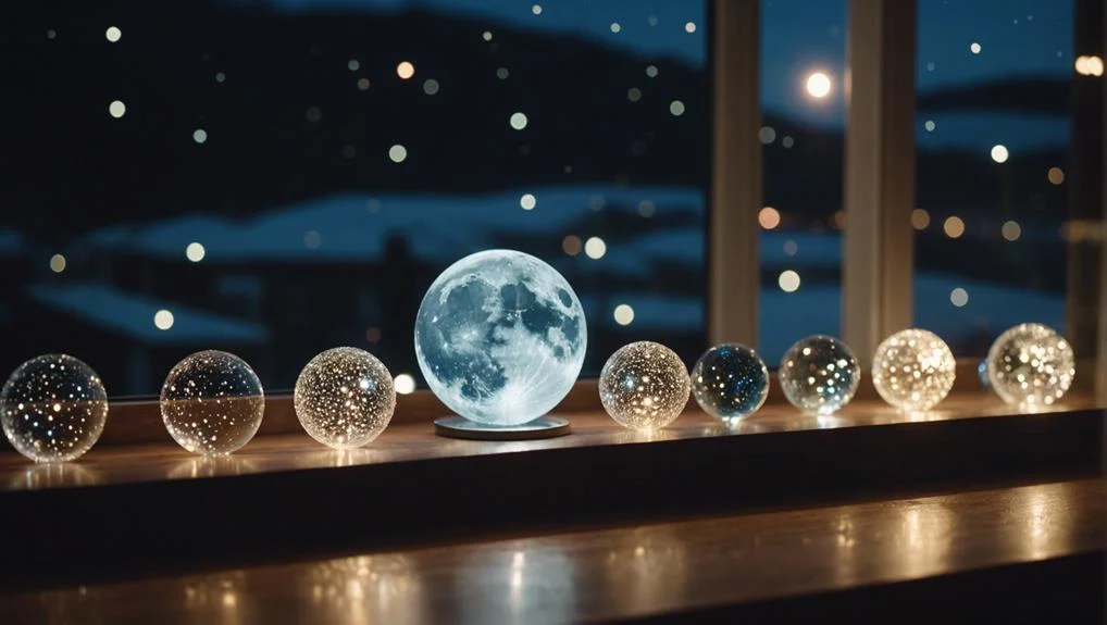 chargement des cristaux avec la lune