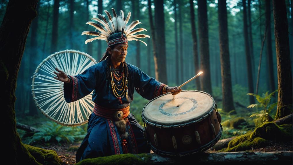 Drumming techniques and shamanic trance