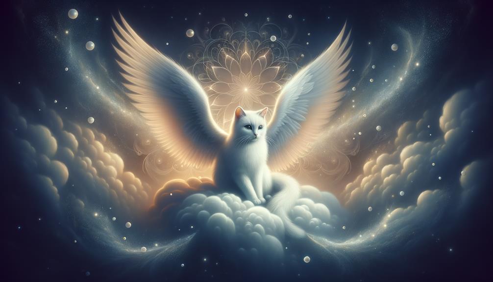 cat as an angelic symbol