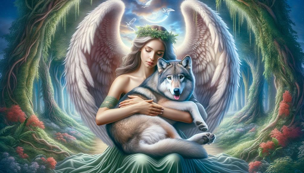signification du loup symbolisme angélique