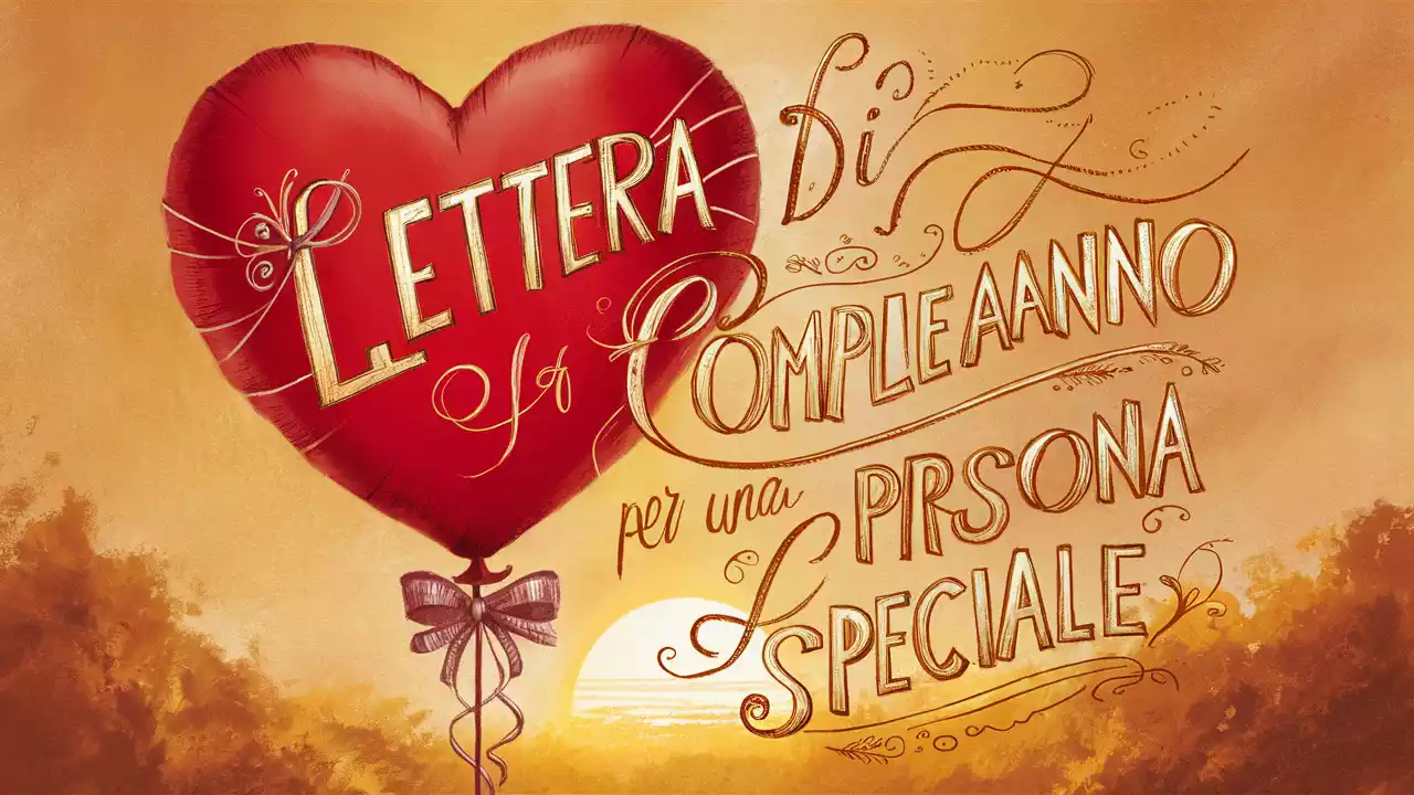 Birthday letter for a special person