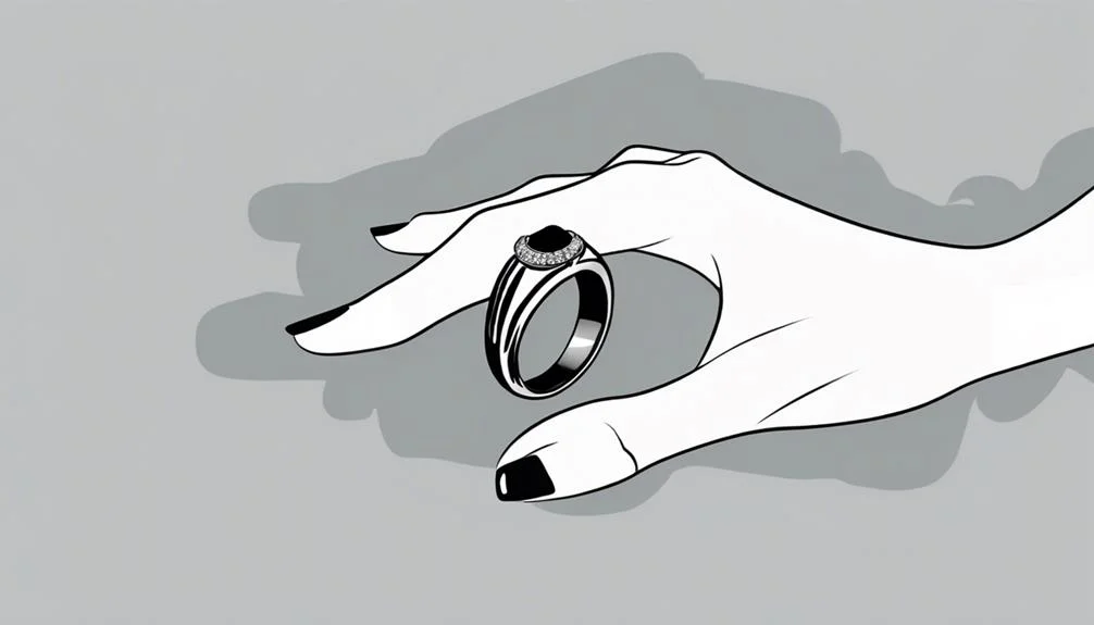 黒い結婚指輪の意味3 女性の黒い結婚指輪