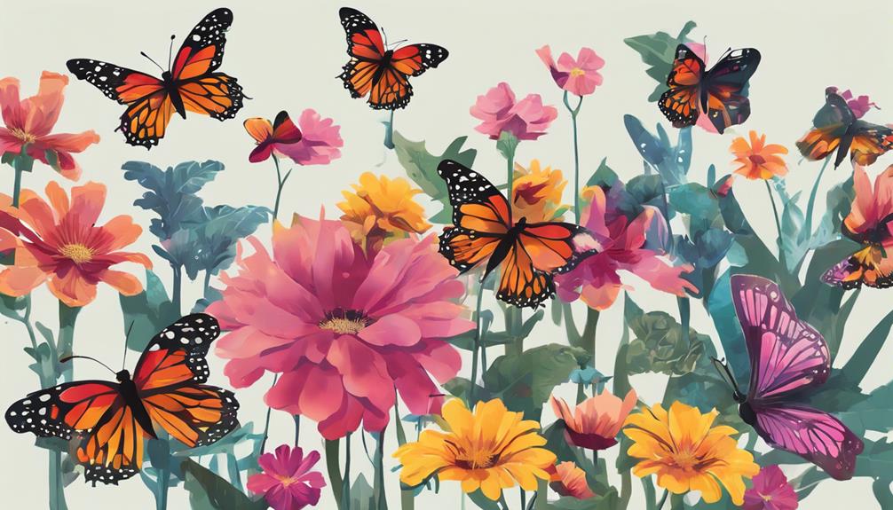 Schmetterlingsgärten und symbolische Pflanzungen
