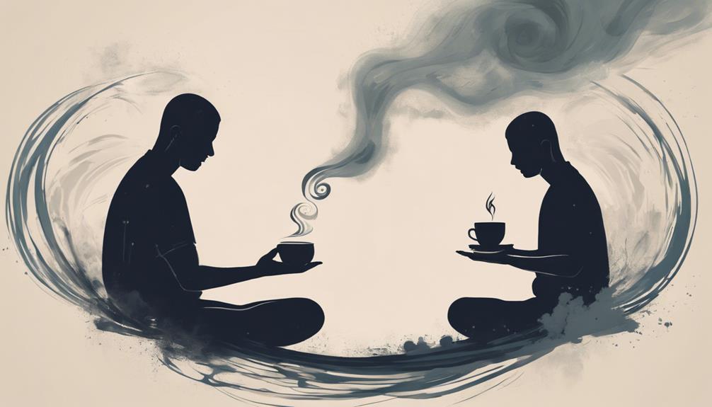 Koffiegeur bij meditatie