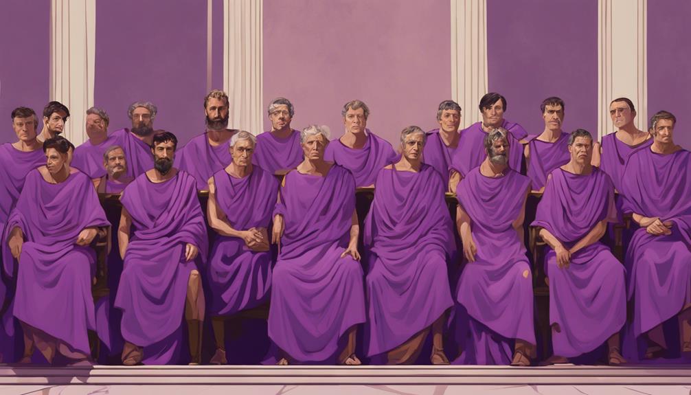 Le violet dans l'histoire