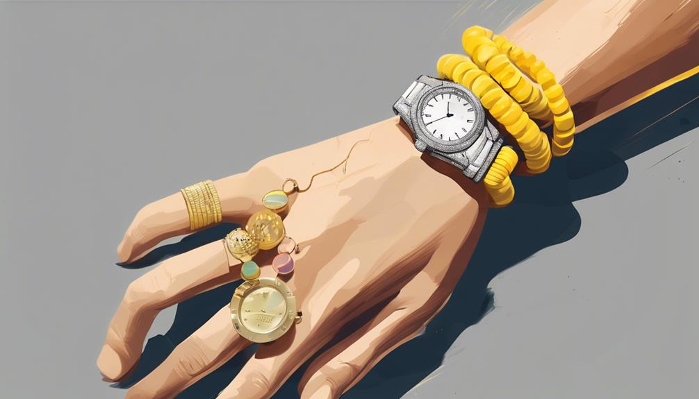 Fashion tips yellow bracelets