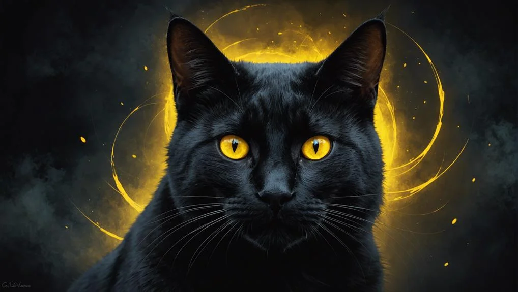Gatto nero con occhi gialli: significato 2 Credenze sugli occhi gialli