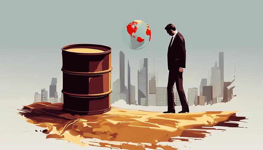 Rückgang des Wirtschaftsöls