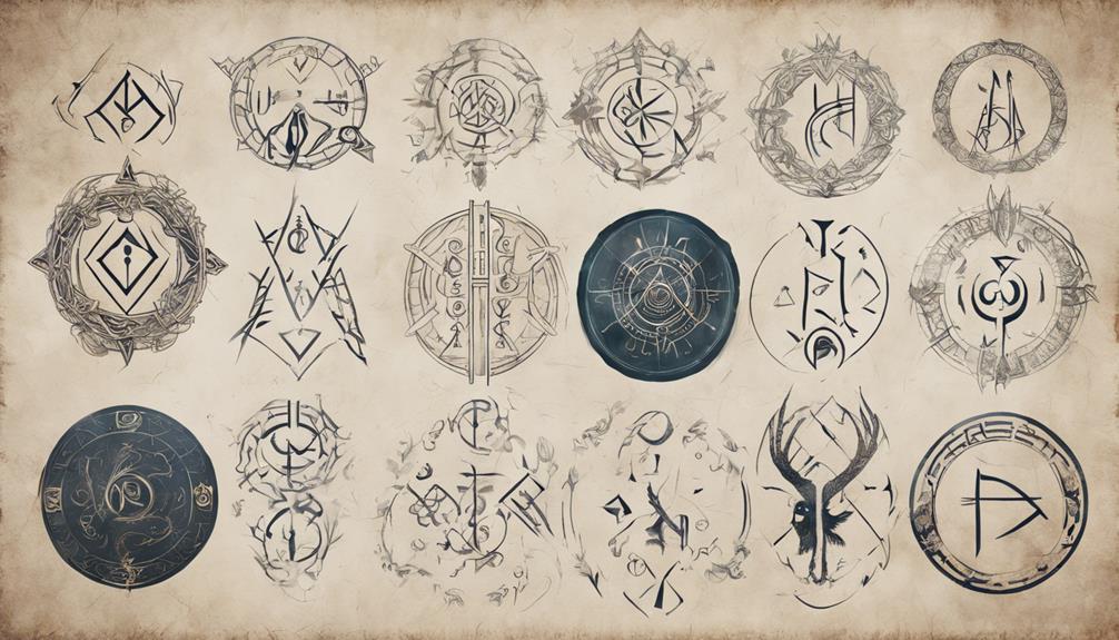 Divination runes magic practice