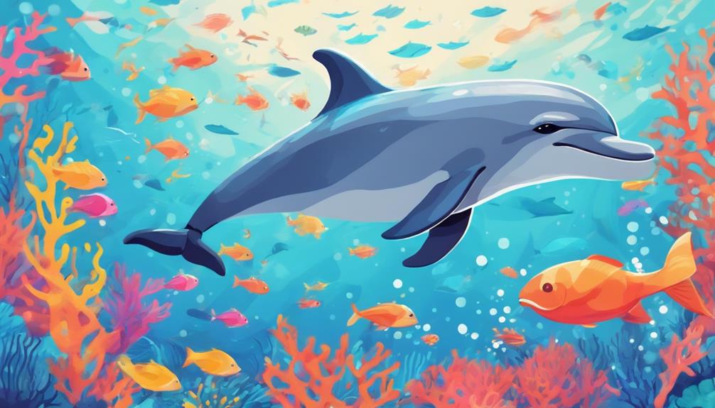 Delphin als Symbol der Freude
