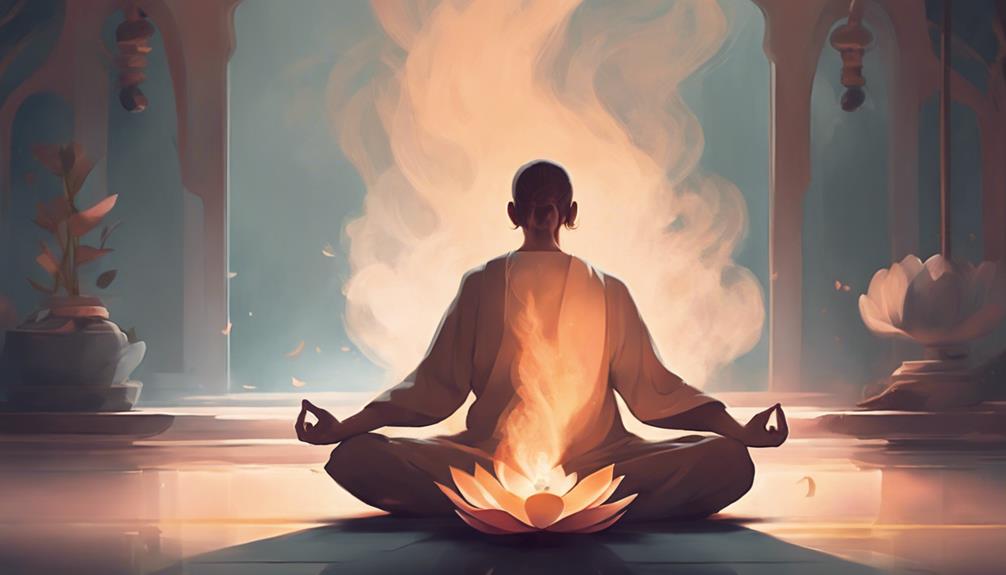 L'encens pendant la méditation
