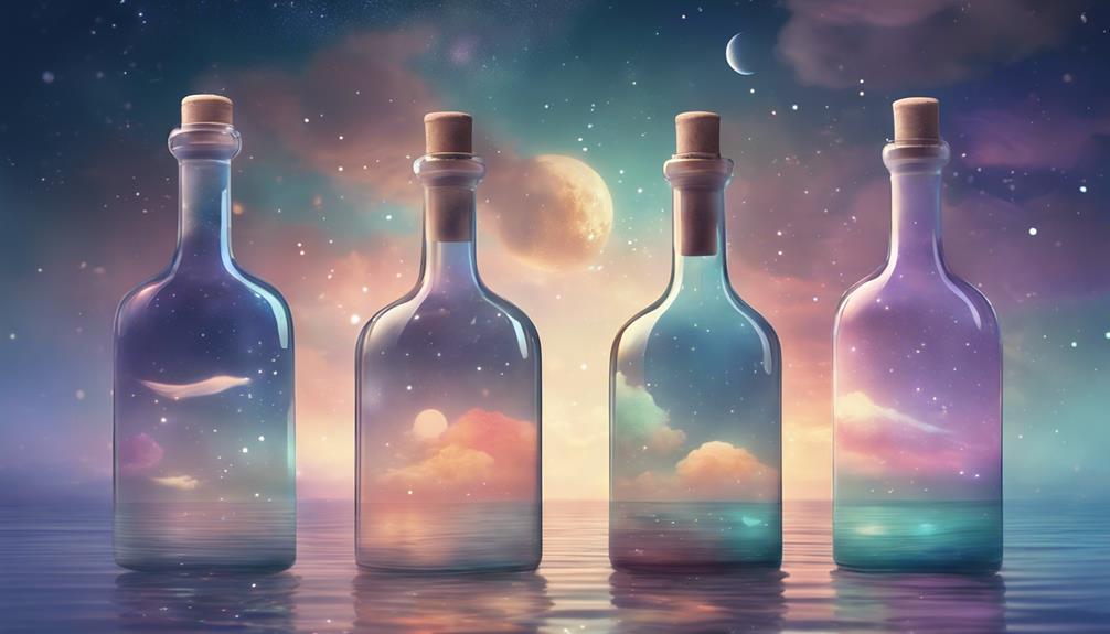 Traumdeutung volle Flaschen