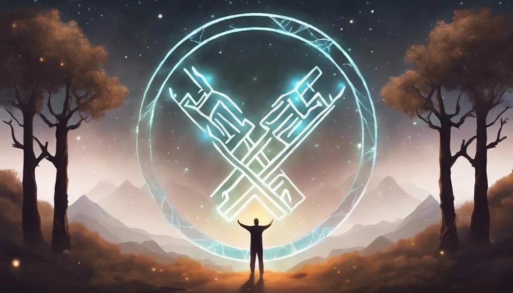 Arbeiten mit dem Algiz-Symbol
