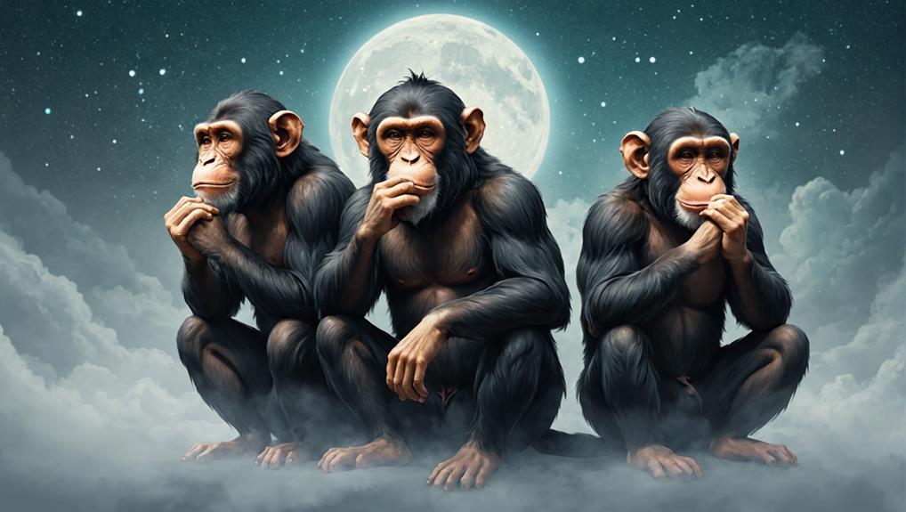 The three Japanese monkeys