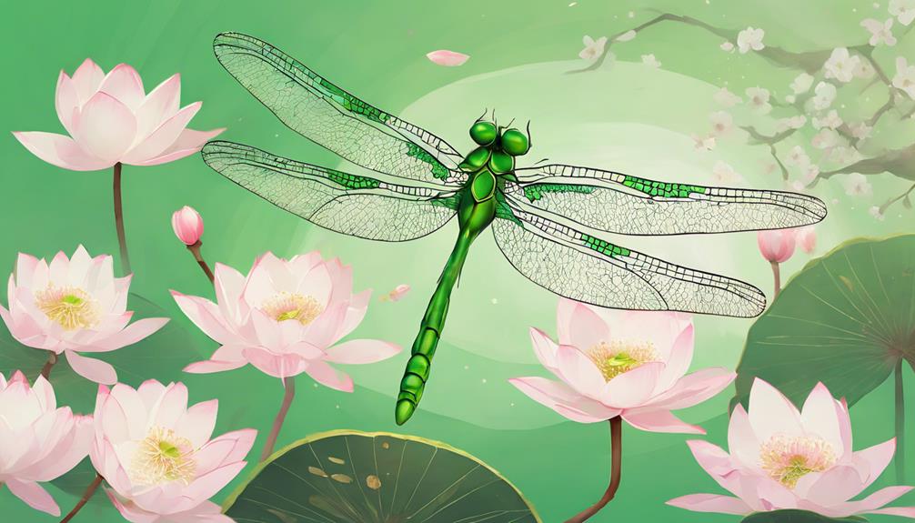 Green dragonflies and culture