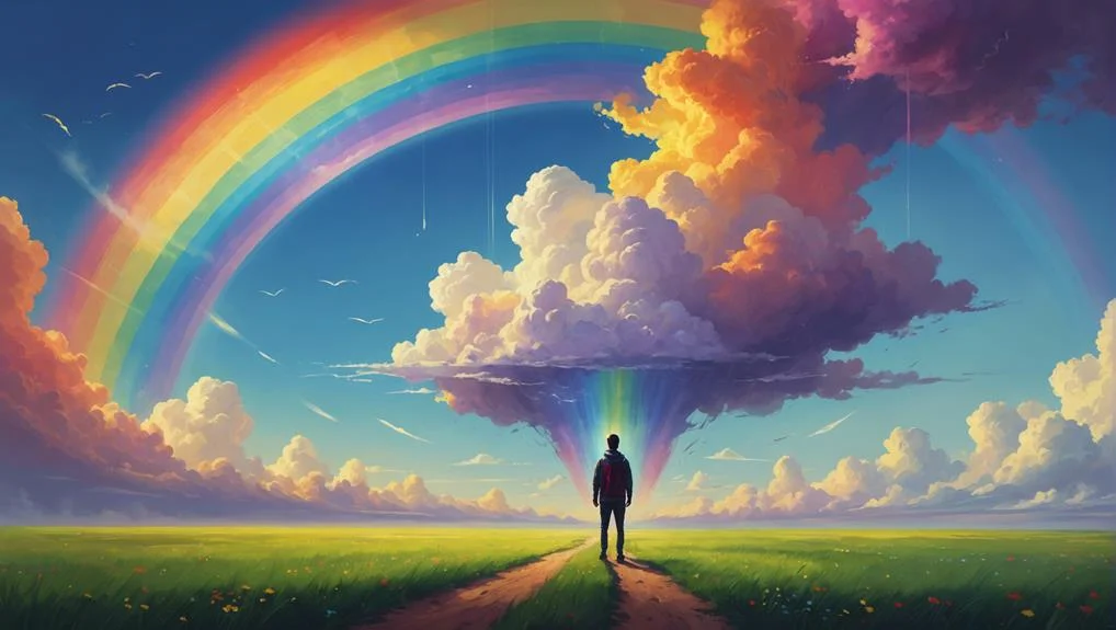 Rainbow cloud: meaning 4 Meeting people personal experiences