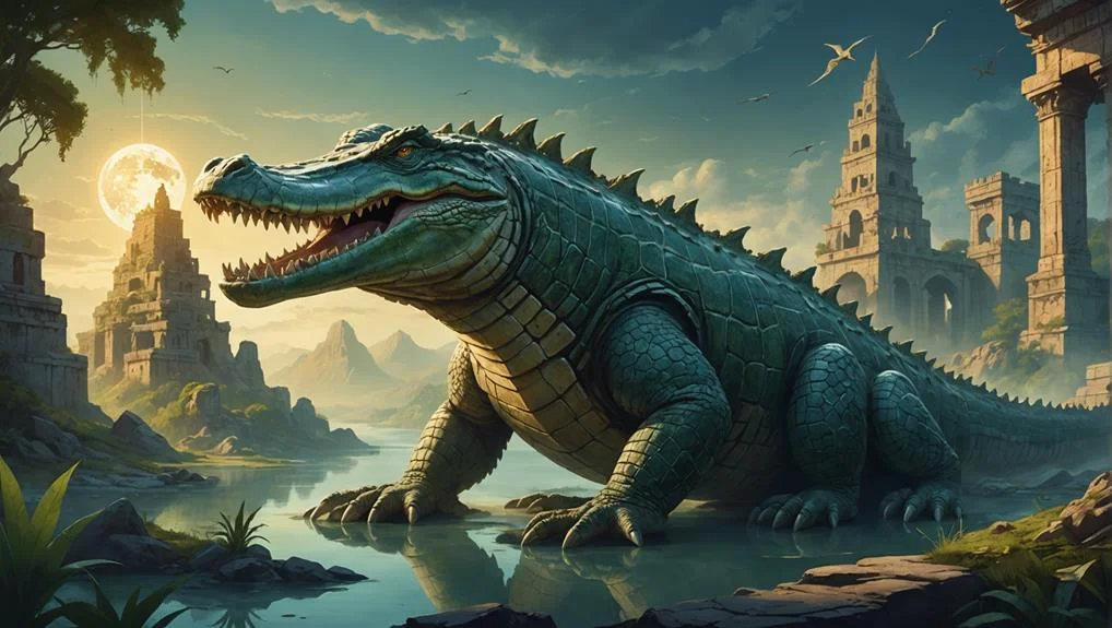 Crocodile: meaning 2 Mythological representations in art