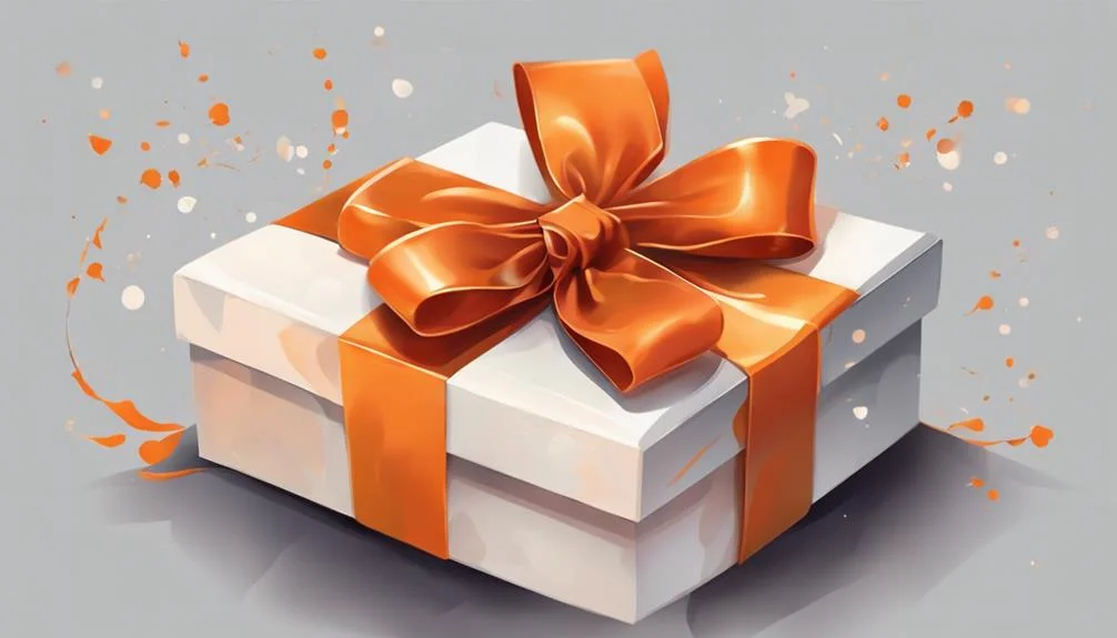 Signification de l'arc orange 2 Cadeaux festifs avec nœuds