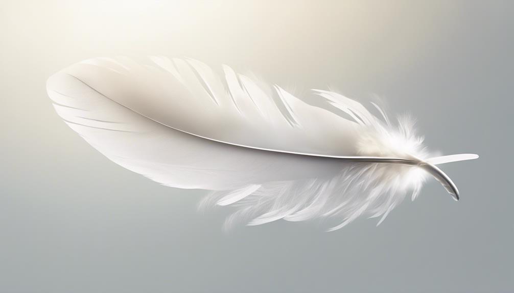 Symbolic meanings of white feathers