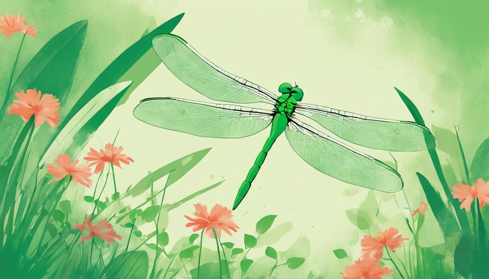 Symbolism of green dragonflies