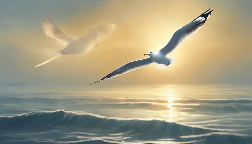 Sea symbolism of seagulls