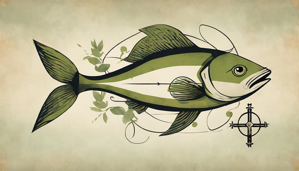 Religious symbol of fish
