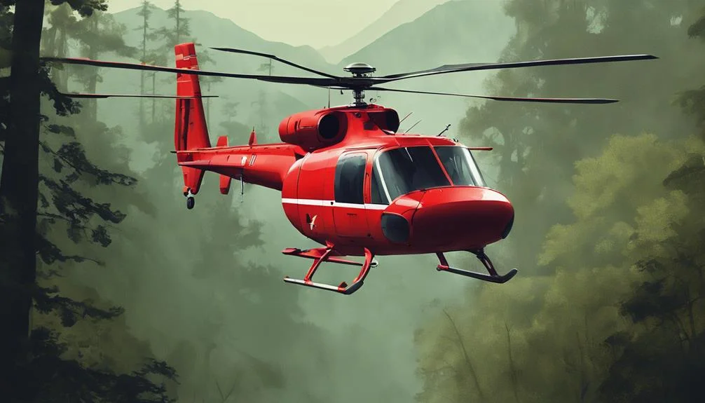 Bedeutung des roten Hubschraubers 1 Geschichte der roten Hubschrauber