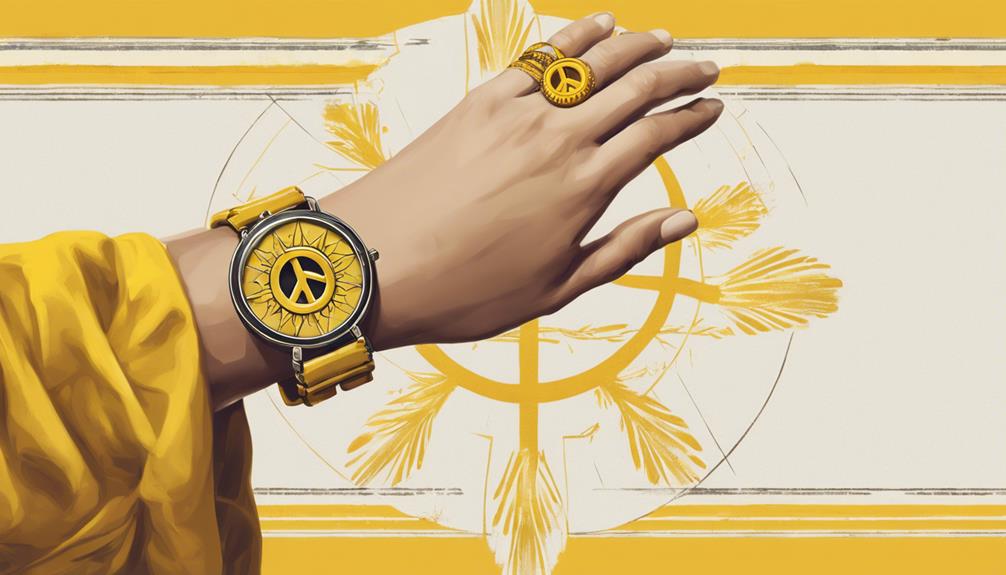 De gula armbandens historia