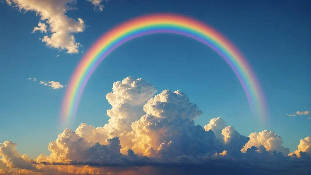 Rainbow cloud: meaning 1 History of colored clouds