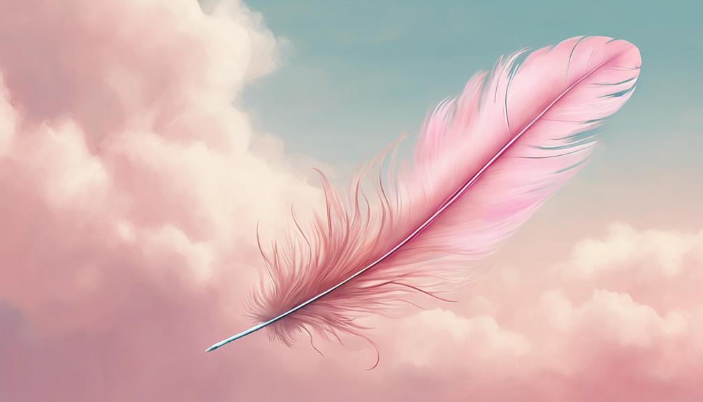 Symbolism of pink feathers