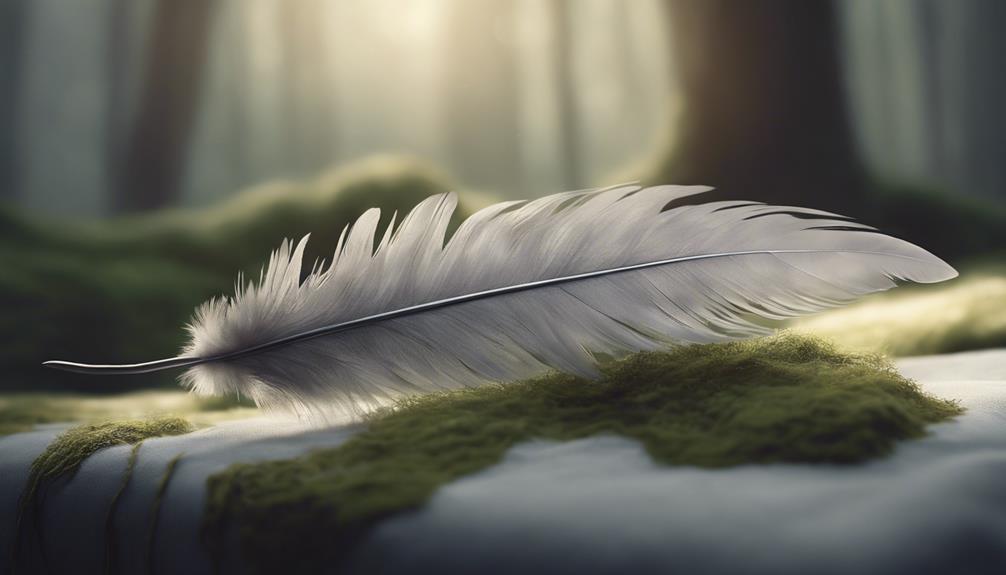 グレーの羽根の象徴