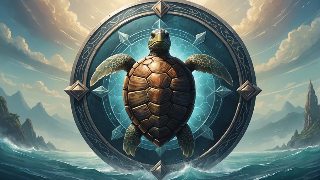 Turtles symbolize protection