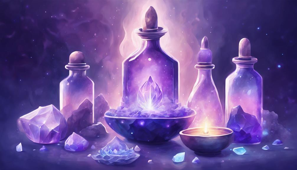 Crystals and spiritual oils