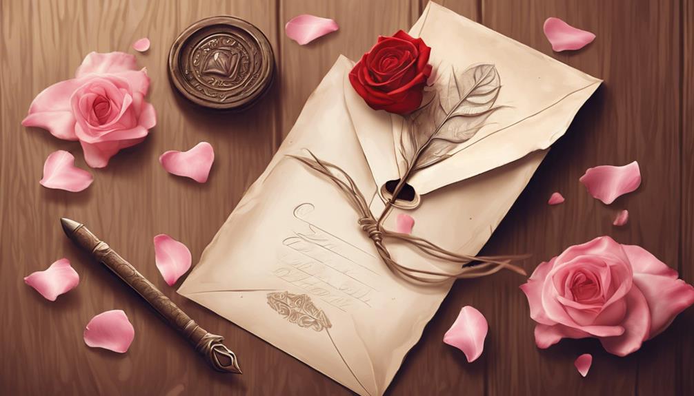 Romantischer Liebesbrief