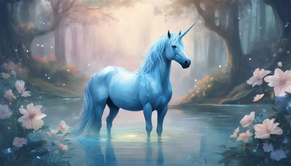 unicorno azzurro simbolo pace