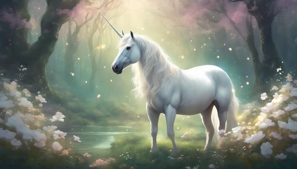 unicorno bianco simbolizza purezza